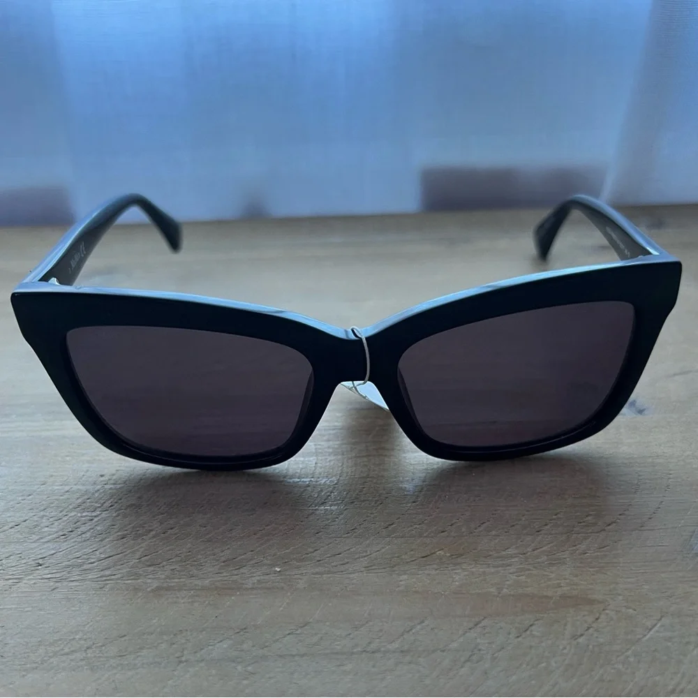 MAX MARA LOGO4 MM0010 Black Sunglasses Frame 55-17-140 New - Picture 2 of 8